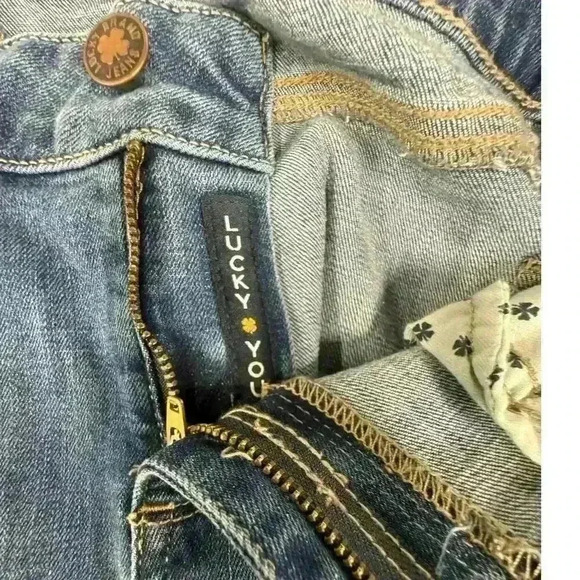 LUCKY BRAND LOLITA BOOT JEANS SLIGHT DISTRESSING SIZE 28/8 - Picture 7 of 15